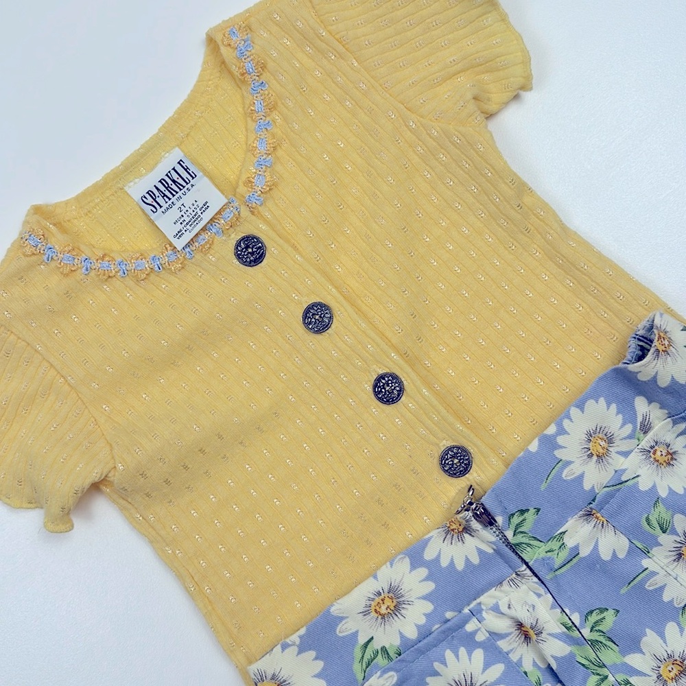 Sparkle 2 piece skirt & blouse